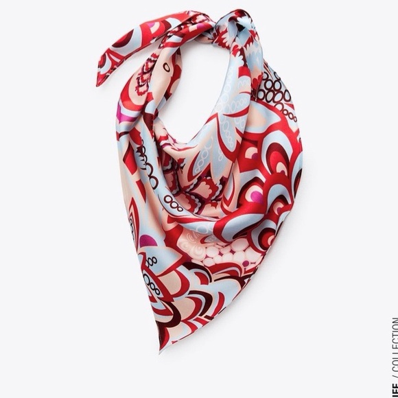 Zara printed shirt with scarf - Picture 9 of 16